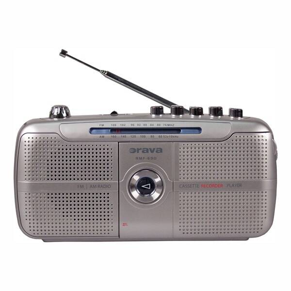 Radiomagnetofon Orava RMF-690 šedá barva
