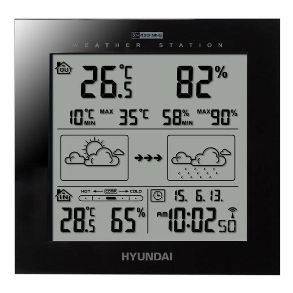 Meteorologická stanice Hyundai WS 2244 B černá

