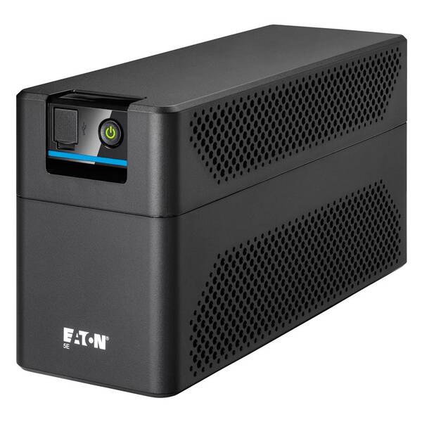 Záložní zdroj Eaton UPS 5E 700 USB FR G2, Line-interactive, Tower, 700VA/360W, výstup 2x FR (CZ), USB, bez ventilátoru černý


