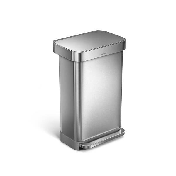 Odpadkový koš Simplehuman 45 l stříbrný

