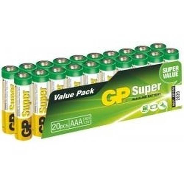 Baterie alkalická GP Super LR03 (AAA) fólie 

