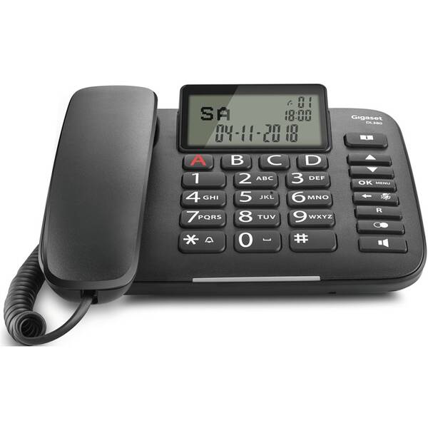 Domácí telefon Gigaset DL380 černý

