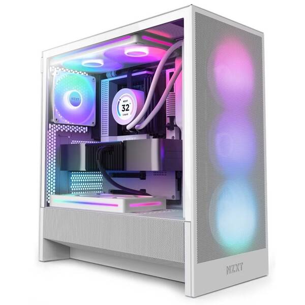 Case NZXT H5 Flow RGB bílá


