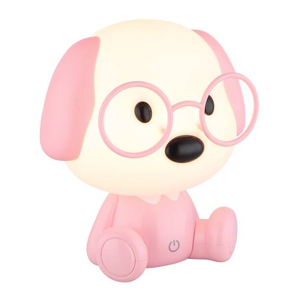 Stolní lampička GLOBO PUPPY 21761P bílá/růžová

