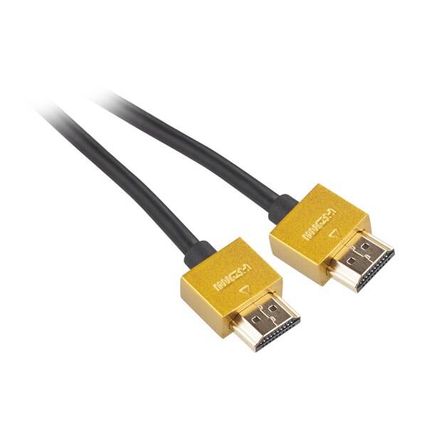 Kabel GoGEN HDMI 2.0, 5m, pozlacený, High speed, s ethernetem černý

