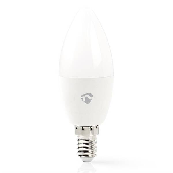 Chytrá žárovka Nedis svíčka, Wi-Fi, 4.5W, 350lm, E14, barevná/teplá bílá 

