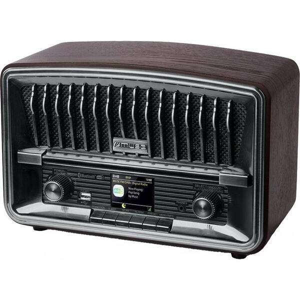 Radiopřijímač s DAB+ MUSE M-135 DBT hnědý

