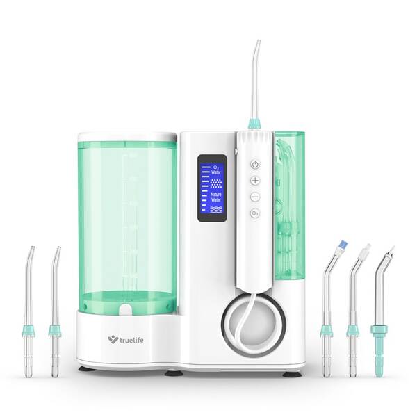 Ústní sprcha TrueLife AquaFloss Station O300 Ozone bílá/zelená

