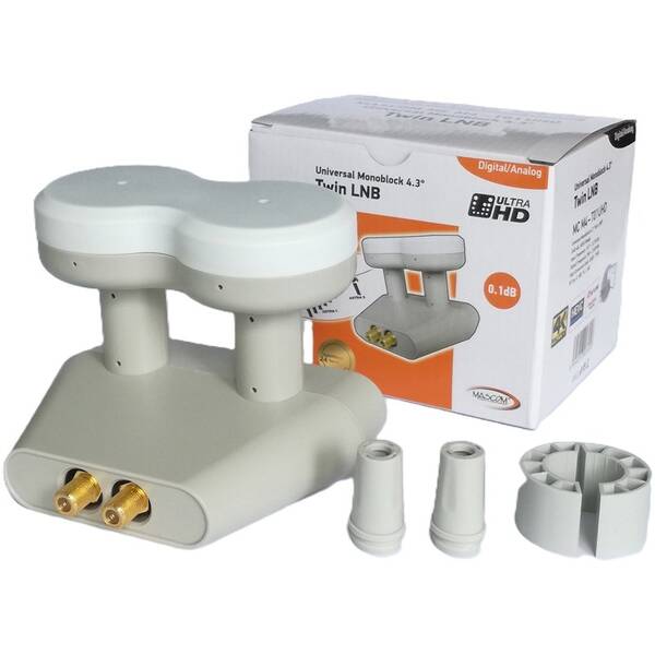 Konvertor Mascom LNB-MCM4T01HD bílý

