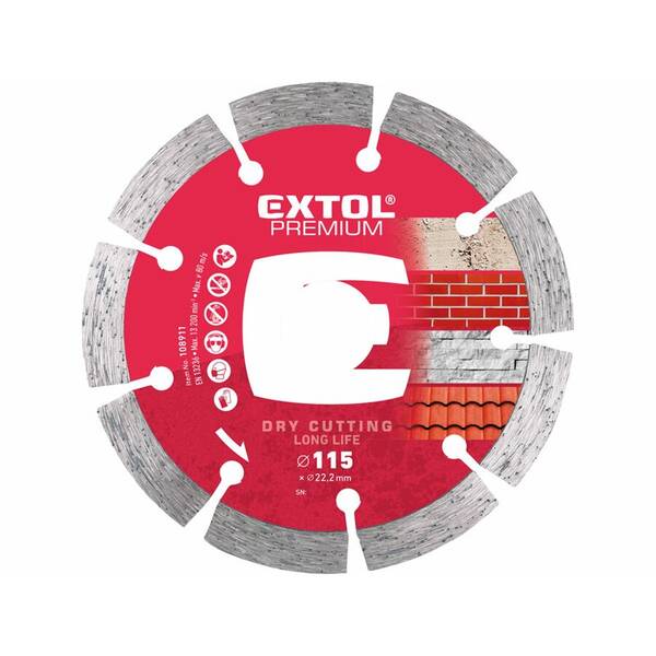 Kotouč diamantový Extol Premium 108911 115x22,2x2mm 


