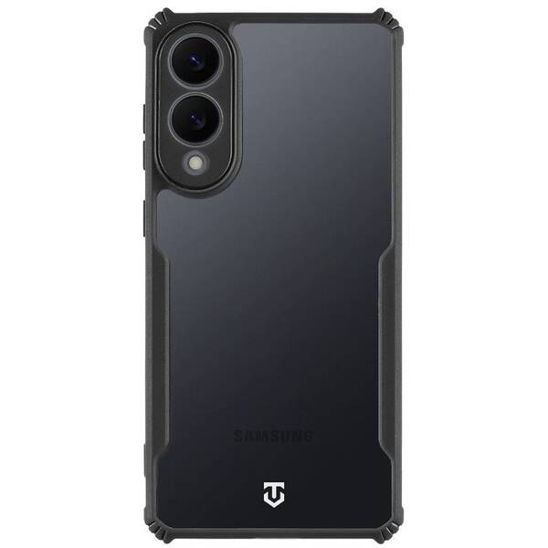 Kryt na mobil Tactical Quantum Stealth na Samsung Galaxy S25 Edge černý/průhledný

