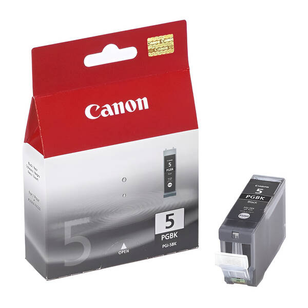 Inkoustová náplň Canon PGI-5Bk, 360 stran - originální černá

