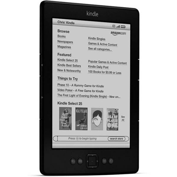 Čtečka e-knih Amazon Kindle 5, s reklamou černá

