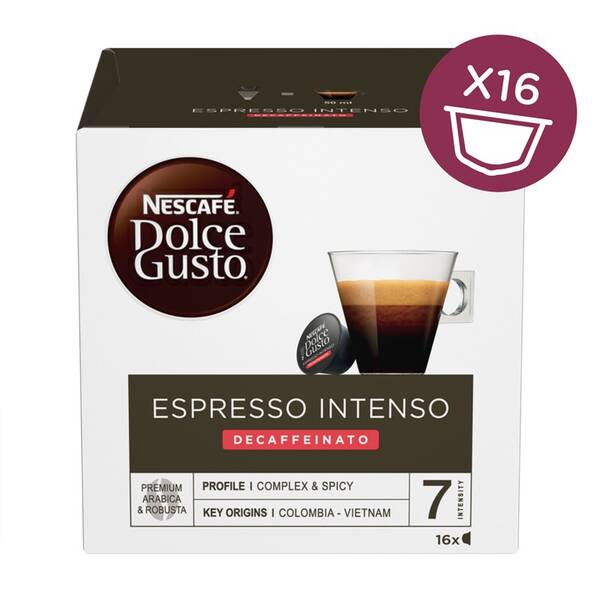  NESCAFÉ Espresso Intenso Decaffeinato kávové kapsle 16 ks 

