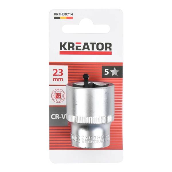 Nástrčná hlavice Kreator KRTH30714 1/2" 23mm 

