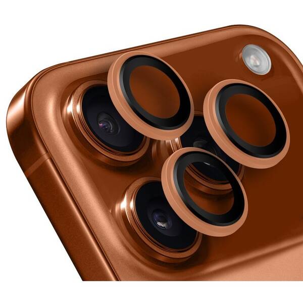 Ochranné sklo čočky fotoaparátu Obal:Me na Apple iPhone 17 Pro/17 Pro Max oranžové

