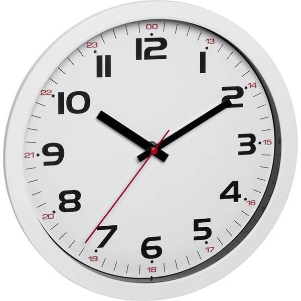 Nástěnné hodiny TFA 60.3050.02 bílé

