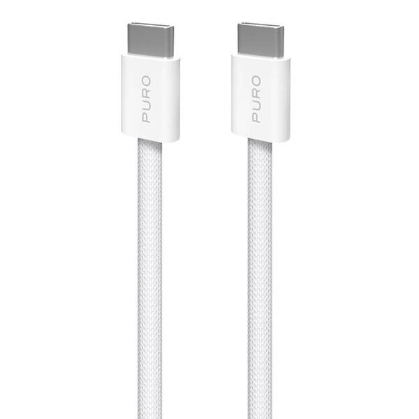 Kabel Puro Fabrik FABK4 USB-C/USB-C, 240 W, 2 m bílý

