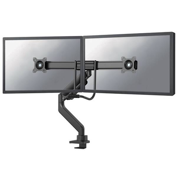 Držák Neomounts DS75-450BL2, na 2 monitory, pro úhlopříčky 17" až 32", nosnost 2×8 kg černý

