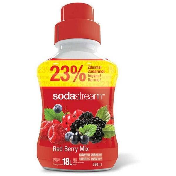 Příchuť pro perlivou vodu SodaStream Red Berry velký 750 ml 

