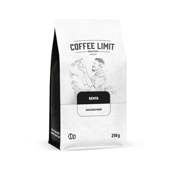 Káva zrnková COFFEE LIMIT Kenya Mount Selection 250 g 

