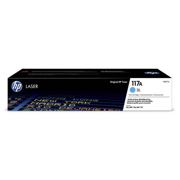 Toner HP 117A, 700 stran azurový

