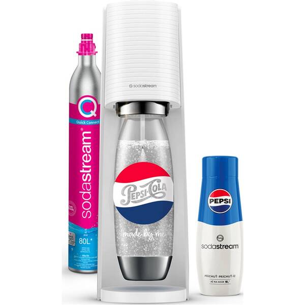 Výrobník sodové vody SodaStream Terra White PEPSI Megapack bílý

