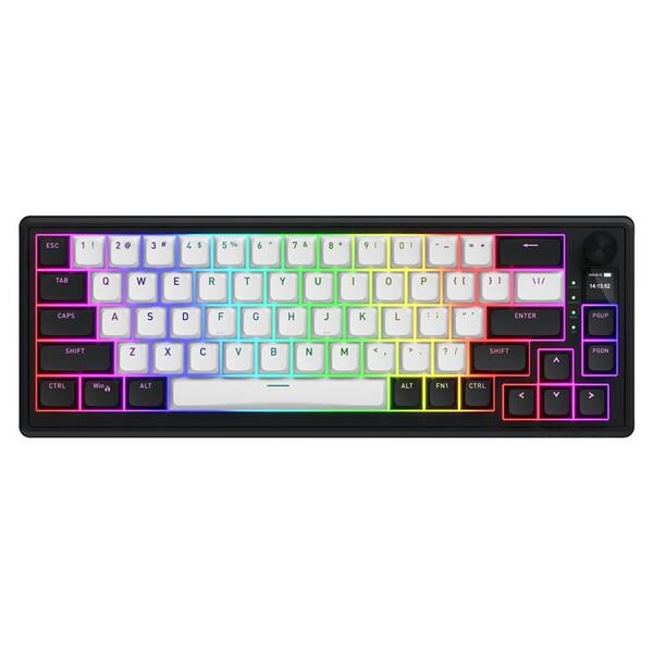 Klávesnice HATOR Skyfall 65 MAG ULTIMA 8K Wireless, US layout černá/bílá

