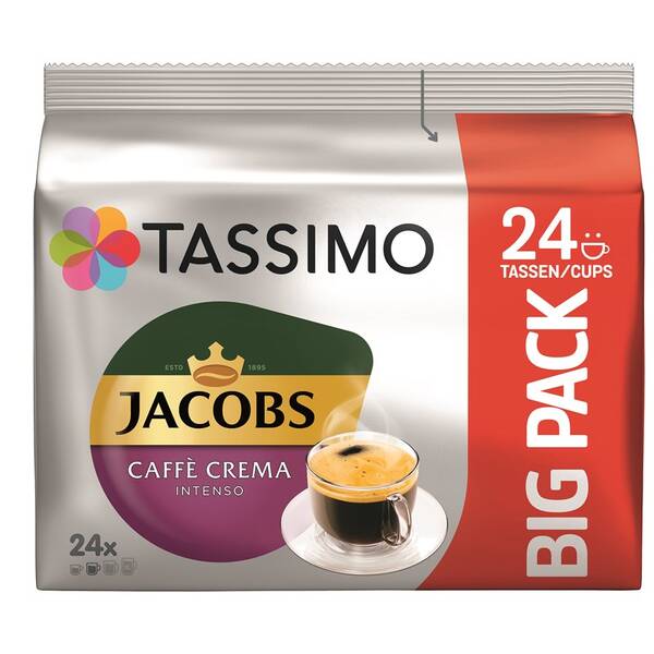 Kapsle pro espressa Tassimo Jacobs Caffè Crema Intenso 24 cups (24 ks) 


