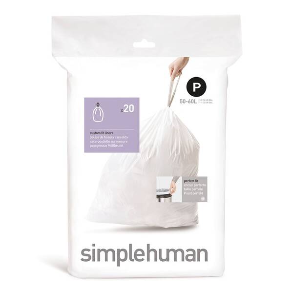 Sáčky do koše Simplehuman CW0175 50-60 l bílý

