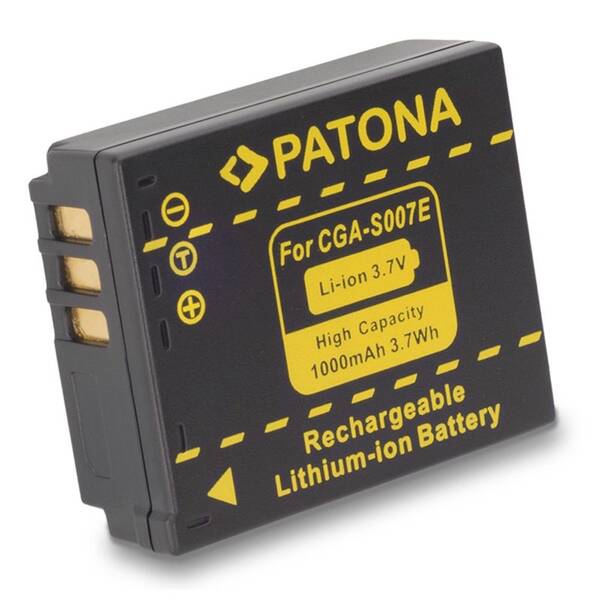 Baterie PATONA pro Panasonic CGA-S007E Li-Ion 3.6V 1000mAh 

