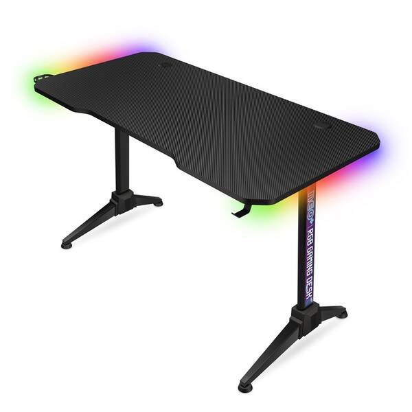 Herní stůl Connect IT NEO+ s RGB podsvícením černý

