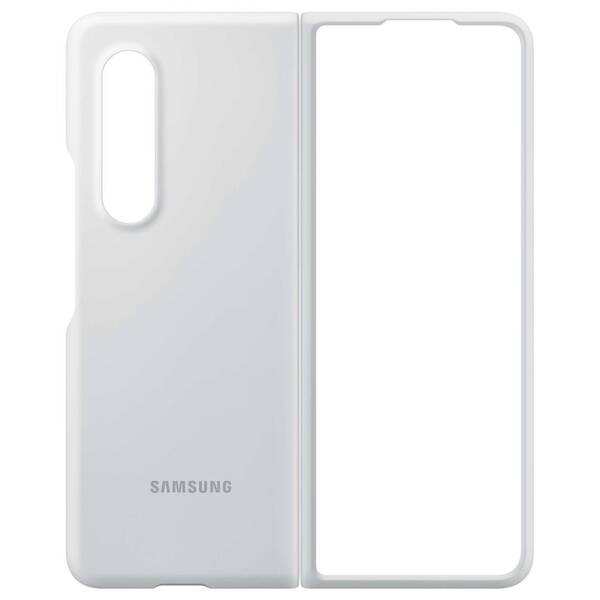 Kryt na mobil Samsung Silicone Cover Galaxy Z Fold3 bílý


