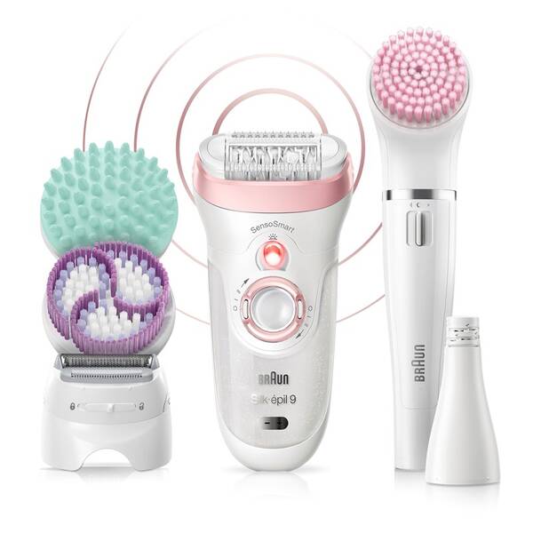 Epilátor Braun Set 9 9-995 Flamingo bílý

