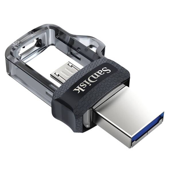 USB Flash SANDISK Dual m3.0 64GB OTG MicroUSB/USB 3.0 černý

