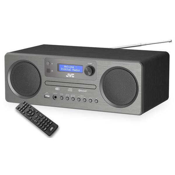 Mikrosystém JVC RD-E861B-DAB černý/šedý

