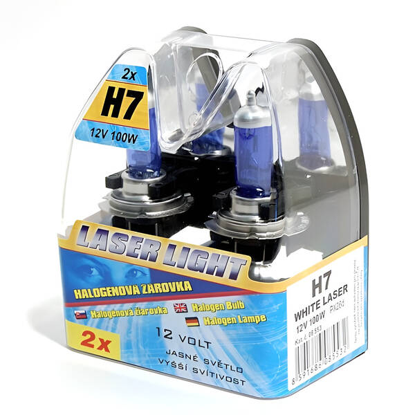 Autožárovka Compass 12 V H7 100W WHITE LASER (2 ks) 

