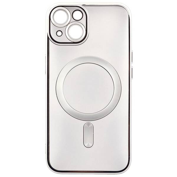 Kryt na mobil WG Magic Eye Magnet na Apple iPhone 14 Plus stříbrný/průhledný

