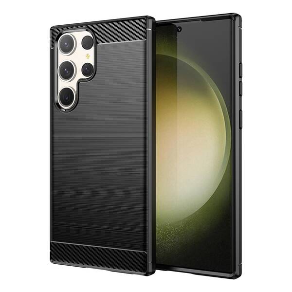 Kryt na mobil WG Carbon na Samsung Galaxy S23 Ultra 5G černý


