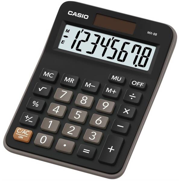 Kalkulačka Casio MX-8B BK černá

