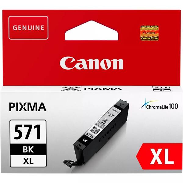 Inkoustová náplň Canon CLI-571XL BK, 810 stran černá

