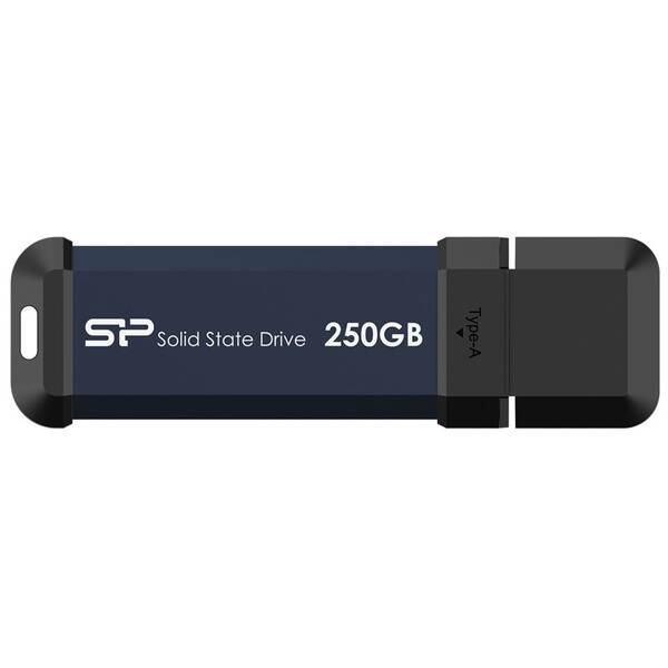 USB Flash Silicon Power MS60 250GB USB 3.2 Gen 2 modrý

