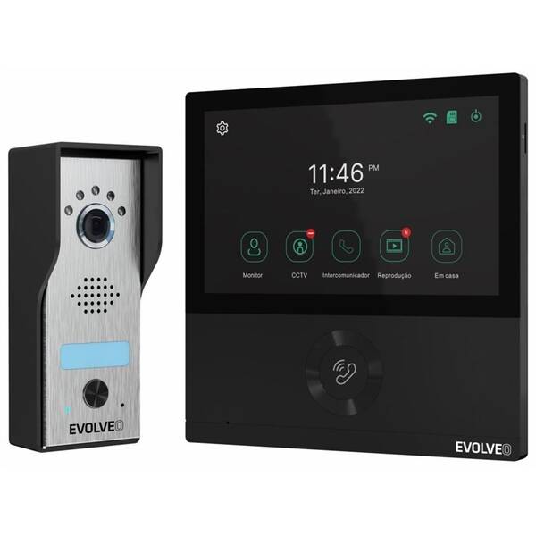 Dveřní videotelefon Evolveo DoorPhone AHD7 černá barva

