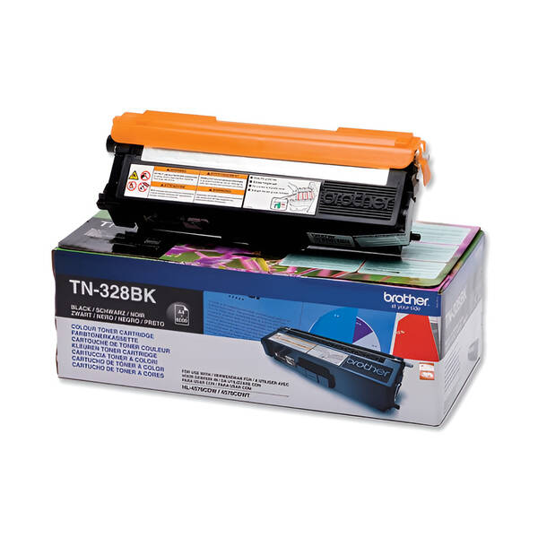 Toner Brother TN-328BK, 6000 stran černý

