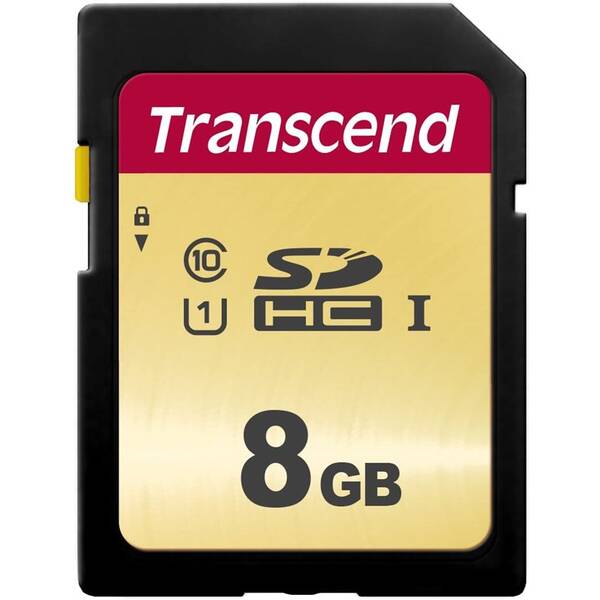 Paměťová karta Transcend 500S SDHC 8GB UHS-I U1 (Class 10) (95R/60W) 

