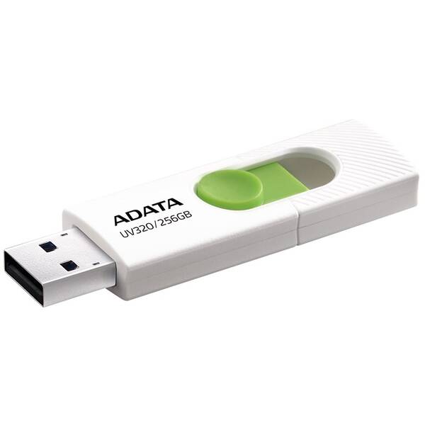 USB Flash ADATA UV320 256GB bílý/zelený

