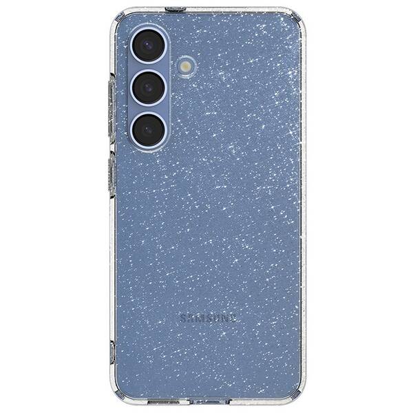 Kryt na mobil Spigen Liquid Crystal Glitter na Samsung Galaxy S25 průhledný

