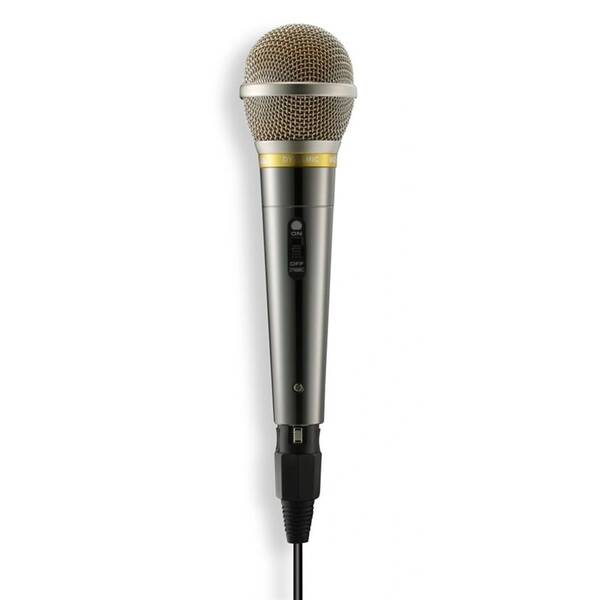Mikrofon Hama Vocal Pro, XLR/jack 6,35 mm stříbrný/šedý

