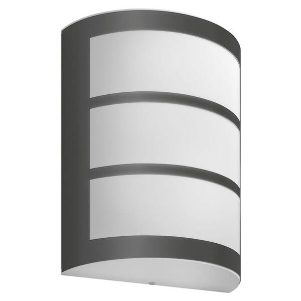 Nástěnné svítidlo Philips Python, LED, teplá bílá - antracitové 

