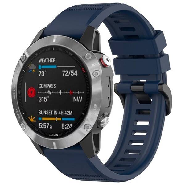 Řemínek FIXED Silicone Strap na Garmin QuickFit 22 mm modrý

